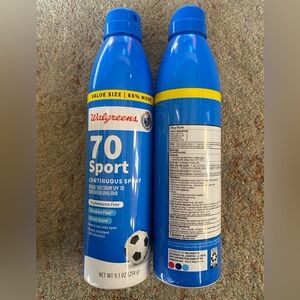 Walgreens 70 Sport Continuous Spray Sunscreen